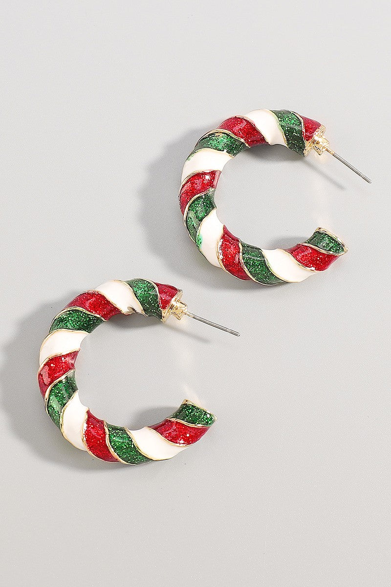 Christmas Hoop Earring