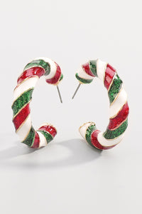 Christmas Hoop Earring