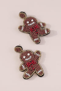 Gingerbread Man Earrings