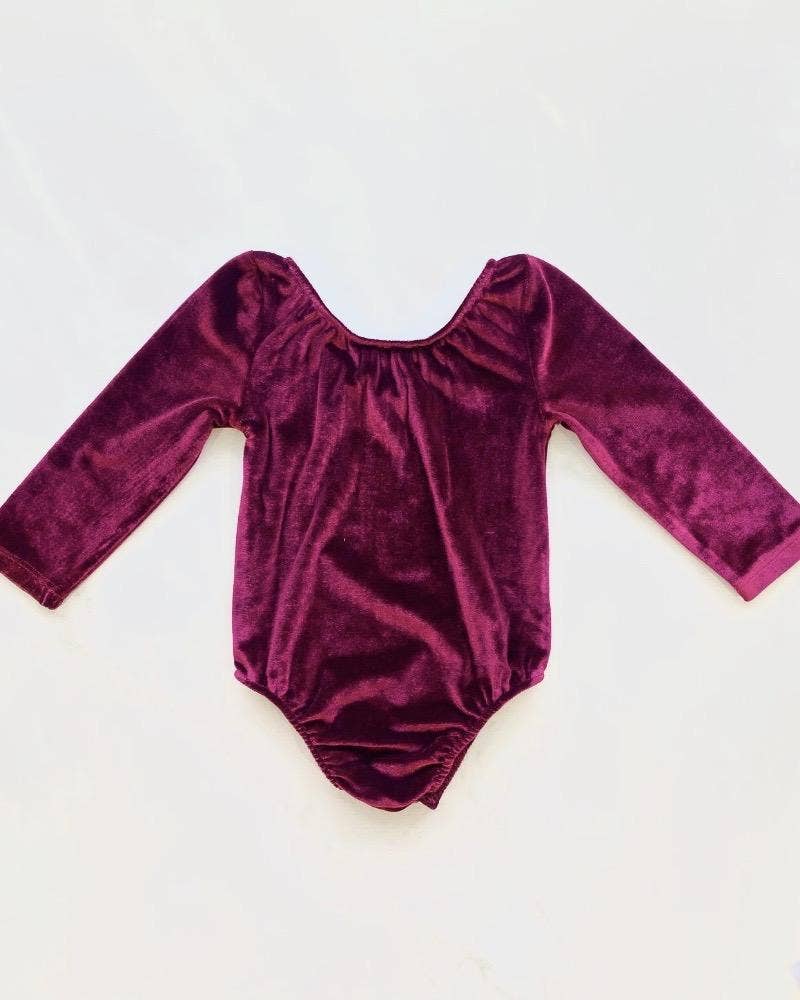 Velvet long 2024 sleeve leotard